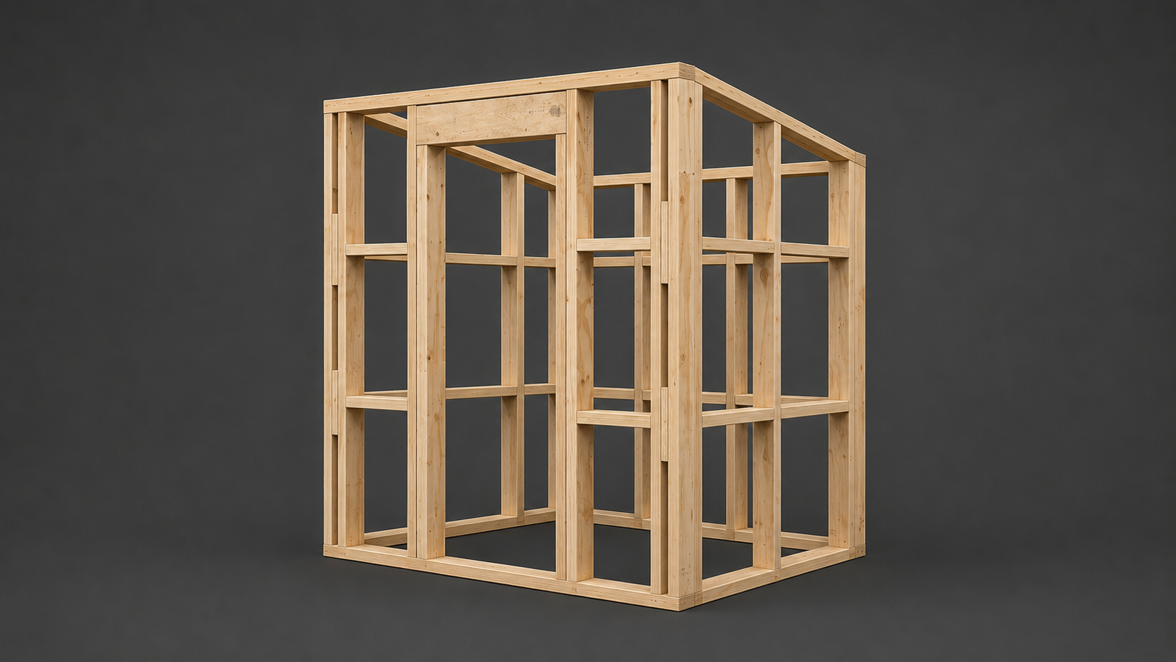 Precision timber frame structure