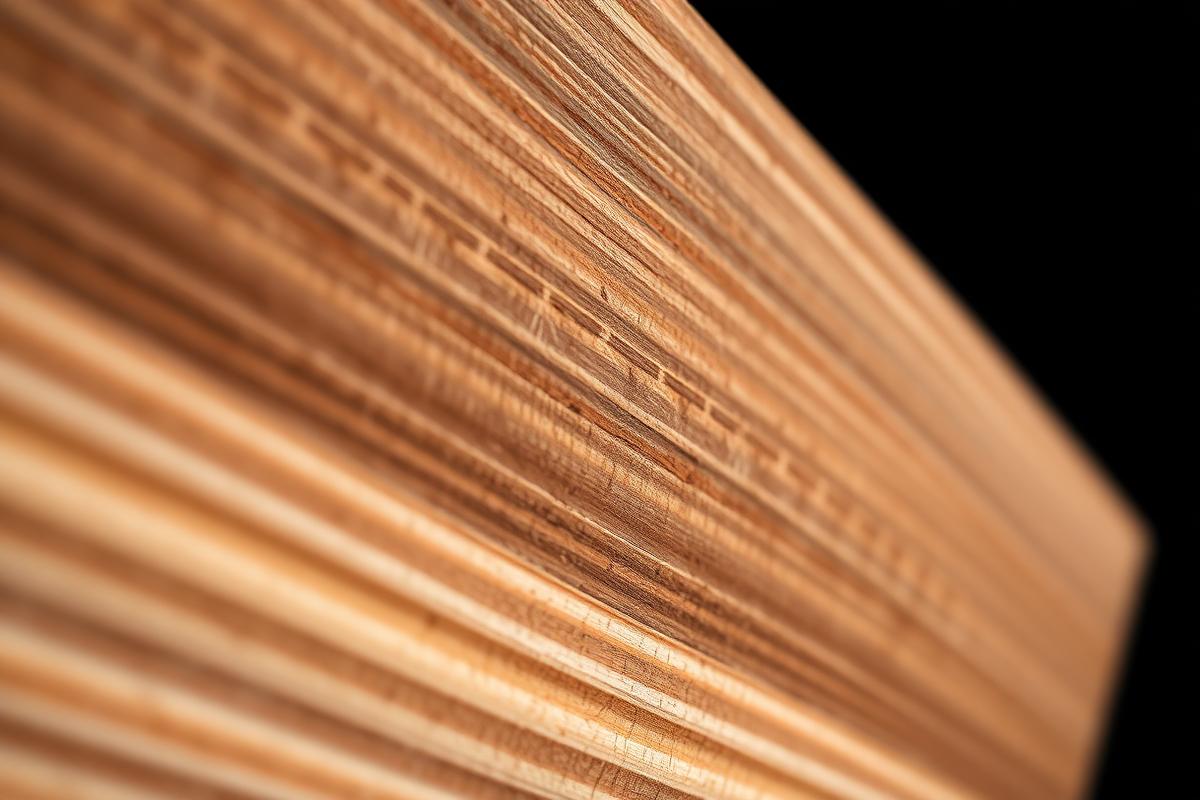 Extreme macro of laminated veneer lumber grain